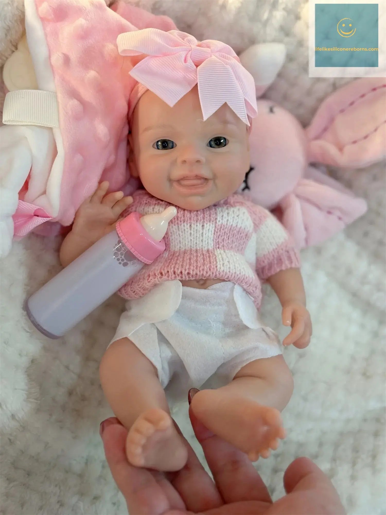 10Inch Silicone Girl Reborn Baby Dolls Painted Lifelike Full Body Soft Silicone Bebe Reborn Dolls For Kid's Christmas Gifts - lifelikesiliconereborns.com