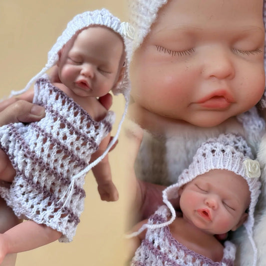 10Inch Silicone Girl Reborn Doll Waterproof Handmade Painted Full Body Soft Solid Silicone Reborn Baby Doll For Girls Gift lifelikesiliconereborns.com
