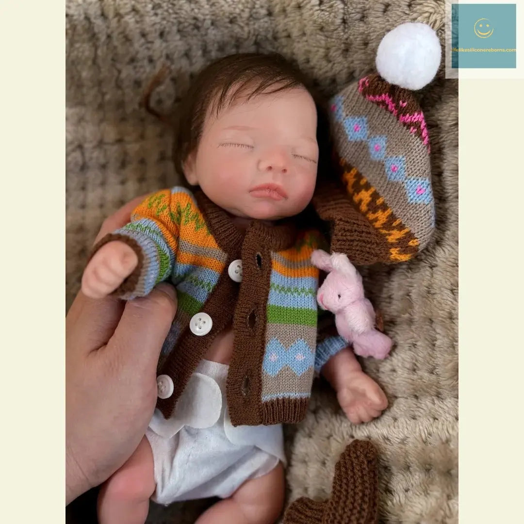 10Inch Waterproof Full Body Solid Silicone bébé reborn Girl Doll With Handmade Rooted Hair Lifelike bébé reborn Doll lifelikesiliconereborns.com
