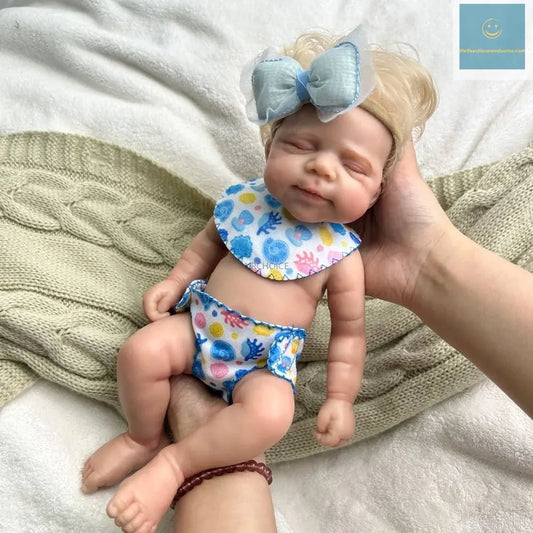 12 Inch Mini Pascale with Rooted Hair Full Body Silicone Reborn Baby Girl Lifelike Washable Soft Touch Doll Birthday Gift Toy lifelikesiliconereborns.com