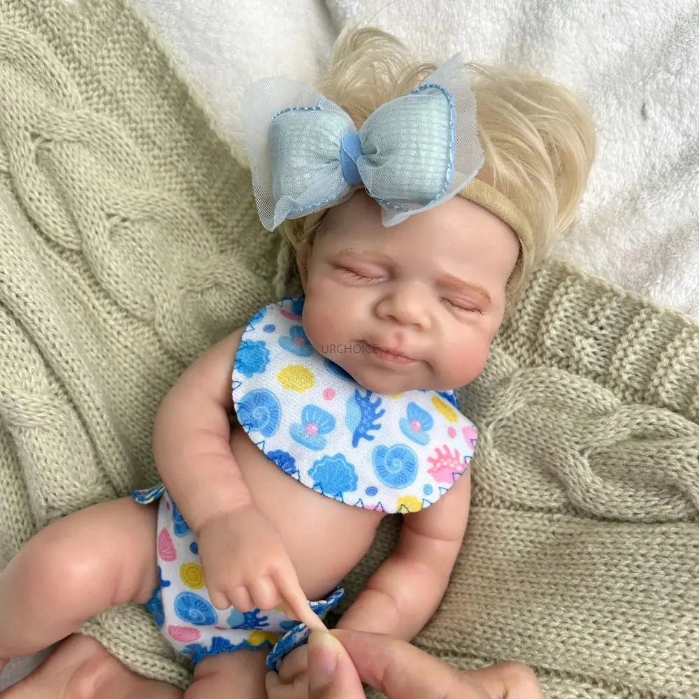 12 Inch Mini Pascale with Rooted Hair Full Body Silicone Reborn Baby Girl Lifelike Washable Soft Touch Doll Birthday Gift Toy lifelikesiliconereborns.com
