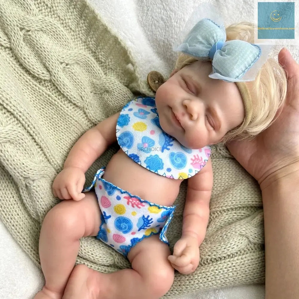 12 Inch Mini Pascale with Rooted Hair Full Body Silicone Reborn Baby Girl Lifelike Washable Soft Touch Doll Birthday Gift Toy lifelikesiliconereborns.com