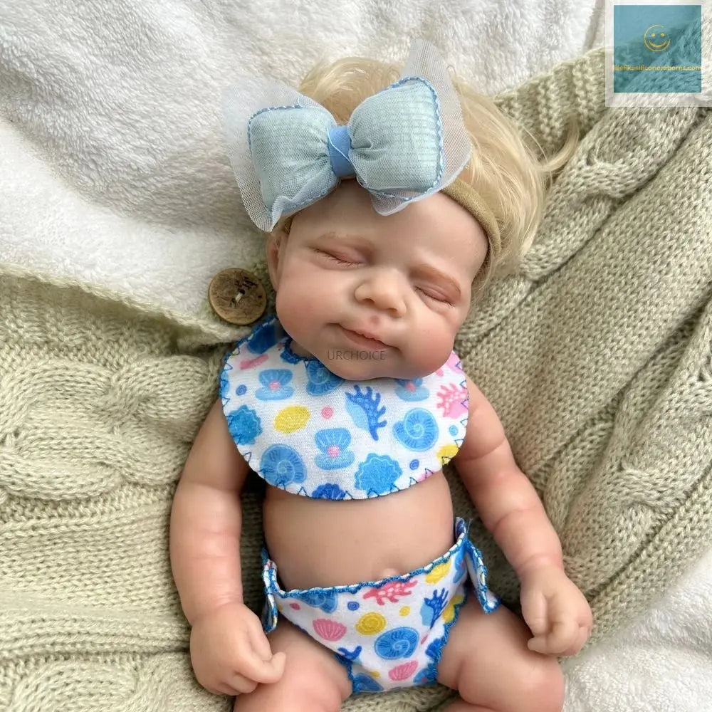 12 Inch Mini Pascale with Rooted Hair Full Body Silicone Reborn Baby Girl Lifelike Washable Soft Touch Doll Birthday Gift Toy lifelikesiliconereborns.com