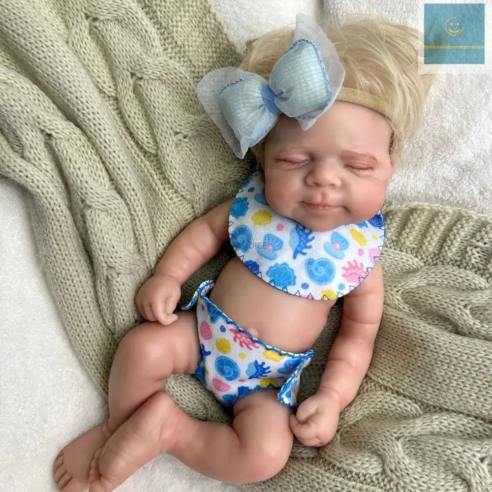 12 Inch Mini Pascale with Rooted Hair Full Body Silicone Reborn Baby Girl Lifelike Washable Soft Touch Doll Birthday Gift Toy lifelikesiliconereborns.com