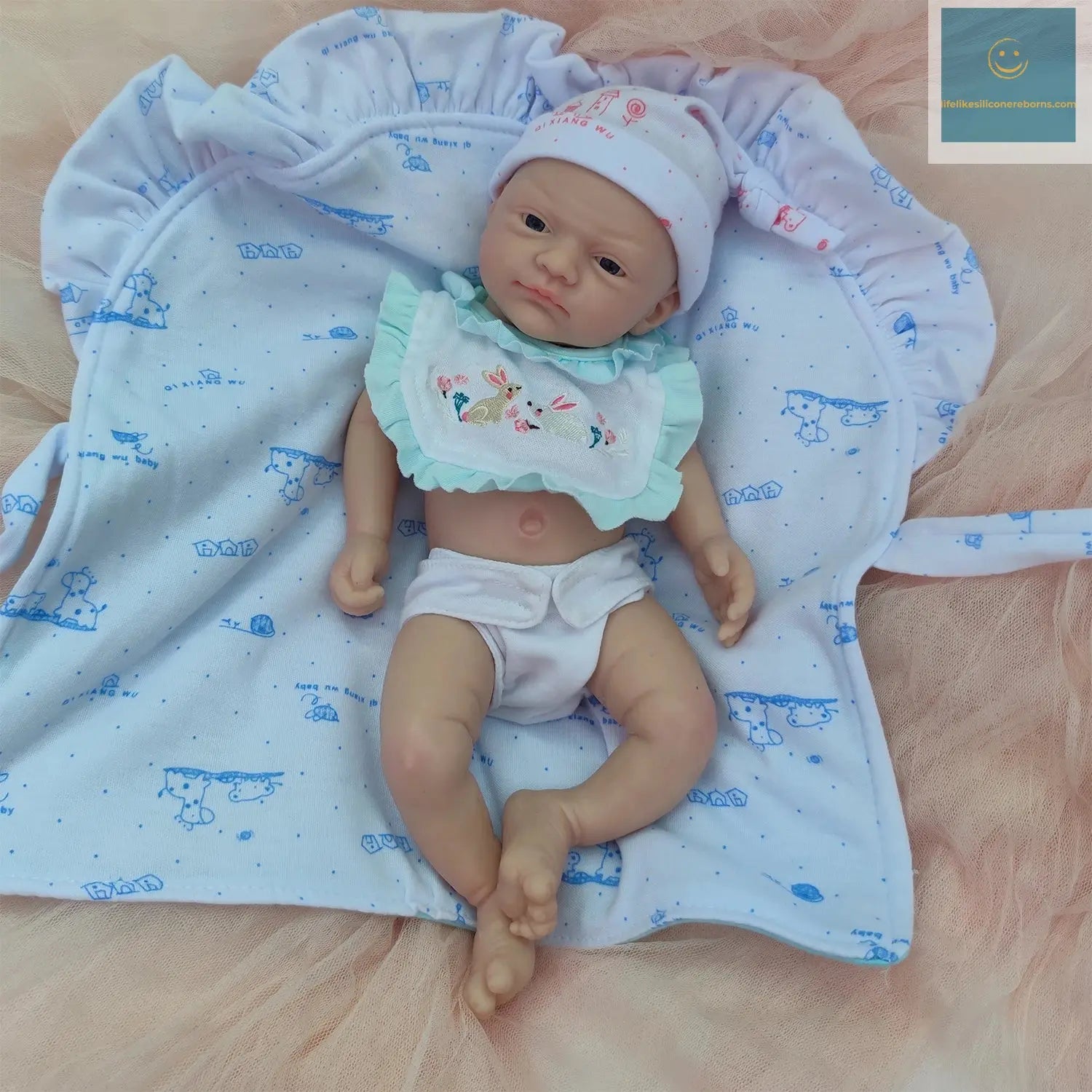 12 inches Soft Silicone Reborn Baby Doll Boy - Lifelike Miniature Babies for Children Gift lifelikesiliconereborns.com