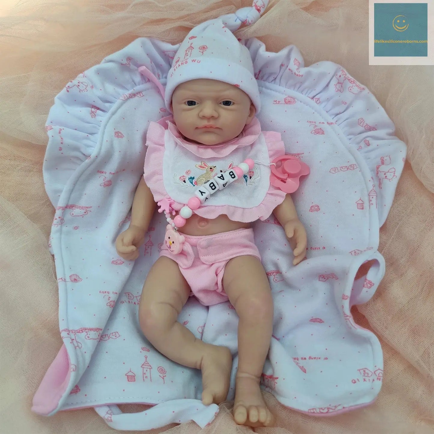 12 inches Soft Silicone Reborn Baby Doll Boy - Lifelike Miniature Babies for Children Gift lifelikesiliconereborns.com
