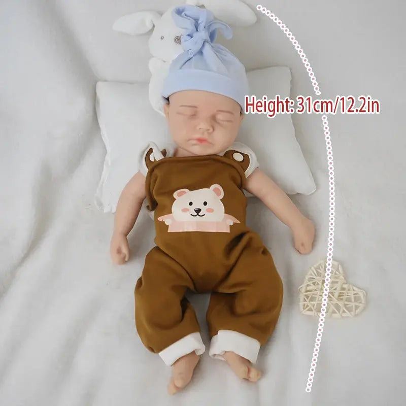 12.2 inch open full silicone rebirth baby doll, soft silicone, newborn baby, suitable for children, suitable for gifts, accompan lifelikesiliconereborns.com