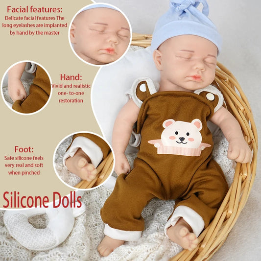 12.2 inch open full silicone rebirth baby doll, soft silicone, newborn baby, suitable for children, suitable for gifts, accompan lifelikesiliconereborns.com
