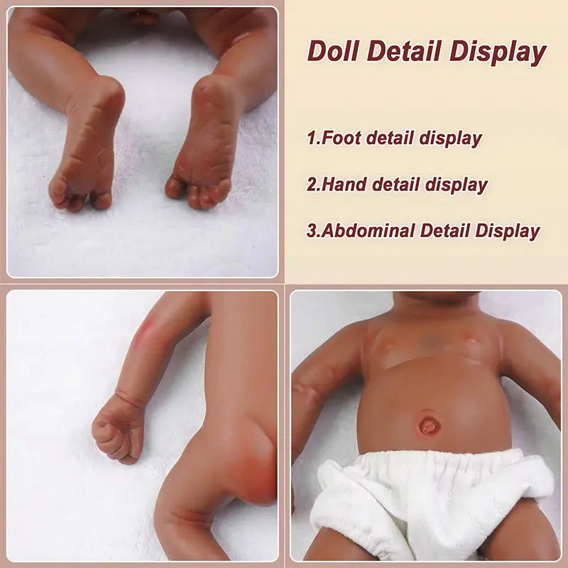 12.2inch Full Body Silicone Bebe Reborn Girl"Coco"Dolls Boy“Isaac” Doll Soft Lifelike Baby DIY Blank Toys lifelikesiliconereborns.com