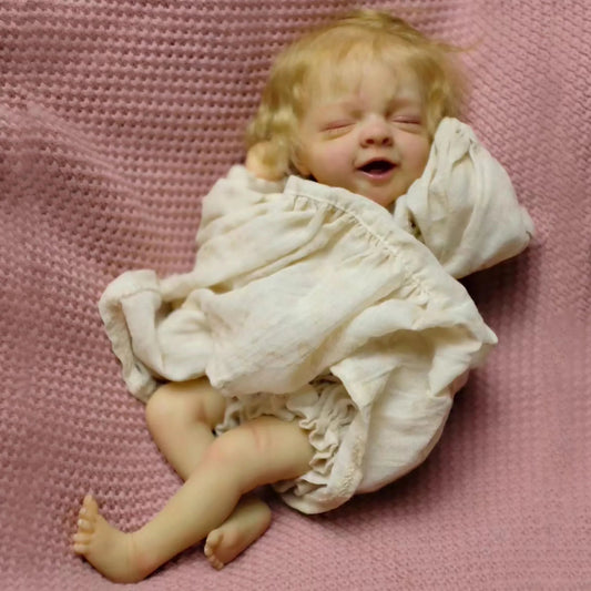 12.5Inch Bebe Reborn Salia Solid Silicone Reborn Dolls Assembled Kit Reborn De Muñecas Silicona Boneca Renascida lifelikesiliconereborns.com