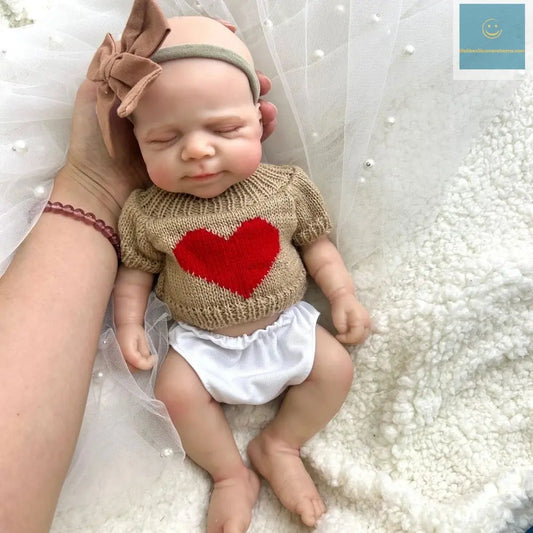 12Inch Mini Realistic Baby Girl Pascale Washable Silicone Reborn Doll with Visible Veins Skin for Kids Toy Birthday Gift lifelikesiliconereborns.com