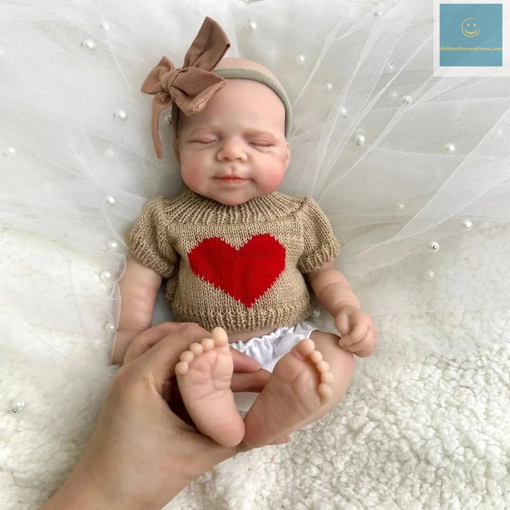 12Inch Mini Realistic Baby Girl Pascale Washable Silicone Reborn Doll with Visible Veins Skin for Kids Toy Birthday Gift lifelikesiliconereborns.com