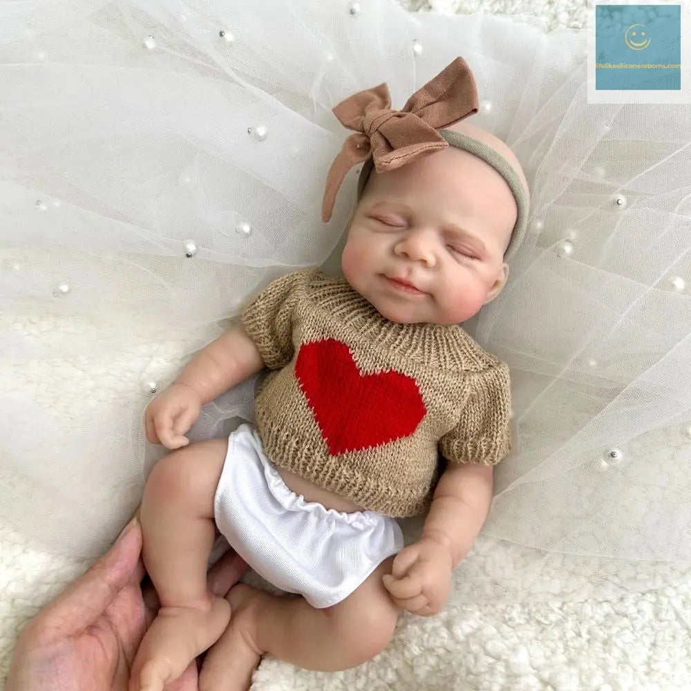 12Inch Mini Realistic Baby Girl Pascale Washable Silicone Reborn Doll with Visible Veins Skin for Kids Toy Birthday Gift lifelikesiliconereborns.com