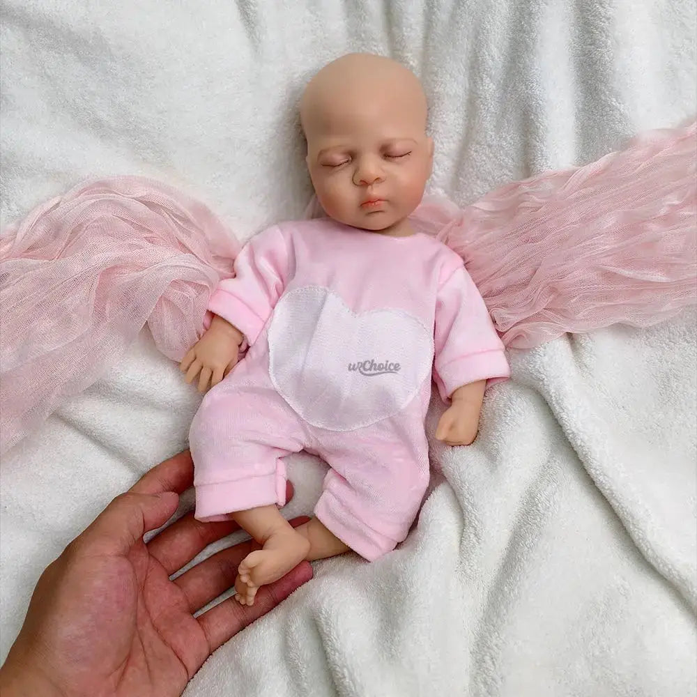 12Inch Mini Silicone Reborn Baby Girl Luna Realistic Detail Features Soft Washable Doll for Educational Collectibles Kids Toy lifelikesiliconereborns.com