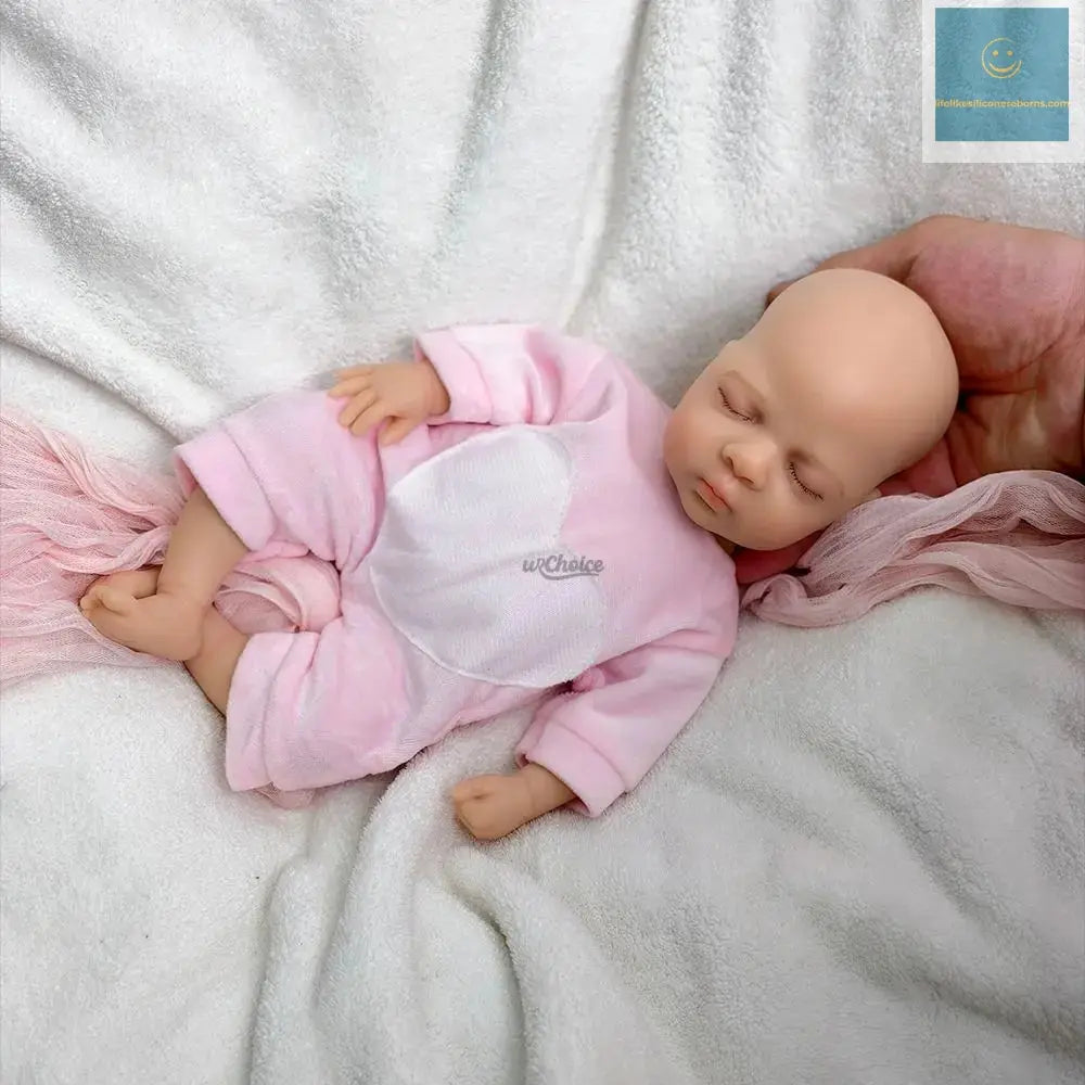 12Inch Mini Silicone Reborn Baby Girl Luna Realistic Detail Features Soft Washable Doll for Educational Collectibles Kids Toy lifelikesiliconereborns.com