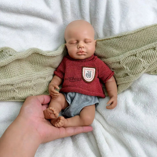 12Inch Whole Body Soft Silicone Reborn Baby Boy Handmade Painted Dark Baby Dolls For Kids Toys Artwork Gift Collection lifelikesiliconereborns.com