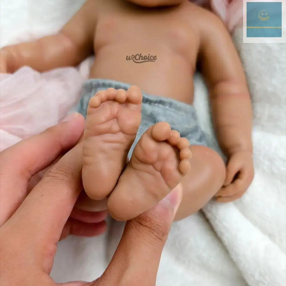 12Inch Whole Body Soft Silicone Reborn Baby Boy Handmade Painted Dark Baby Dolls For Kids Toys Artwork Gift Collection lifelikesiliconereborns.com