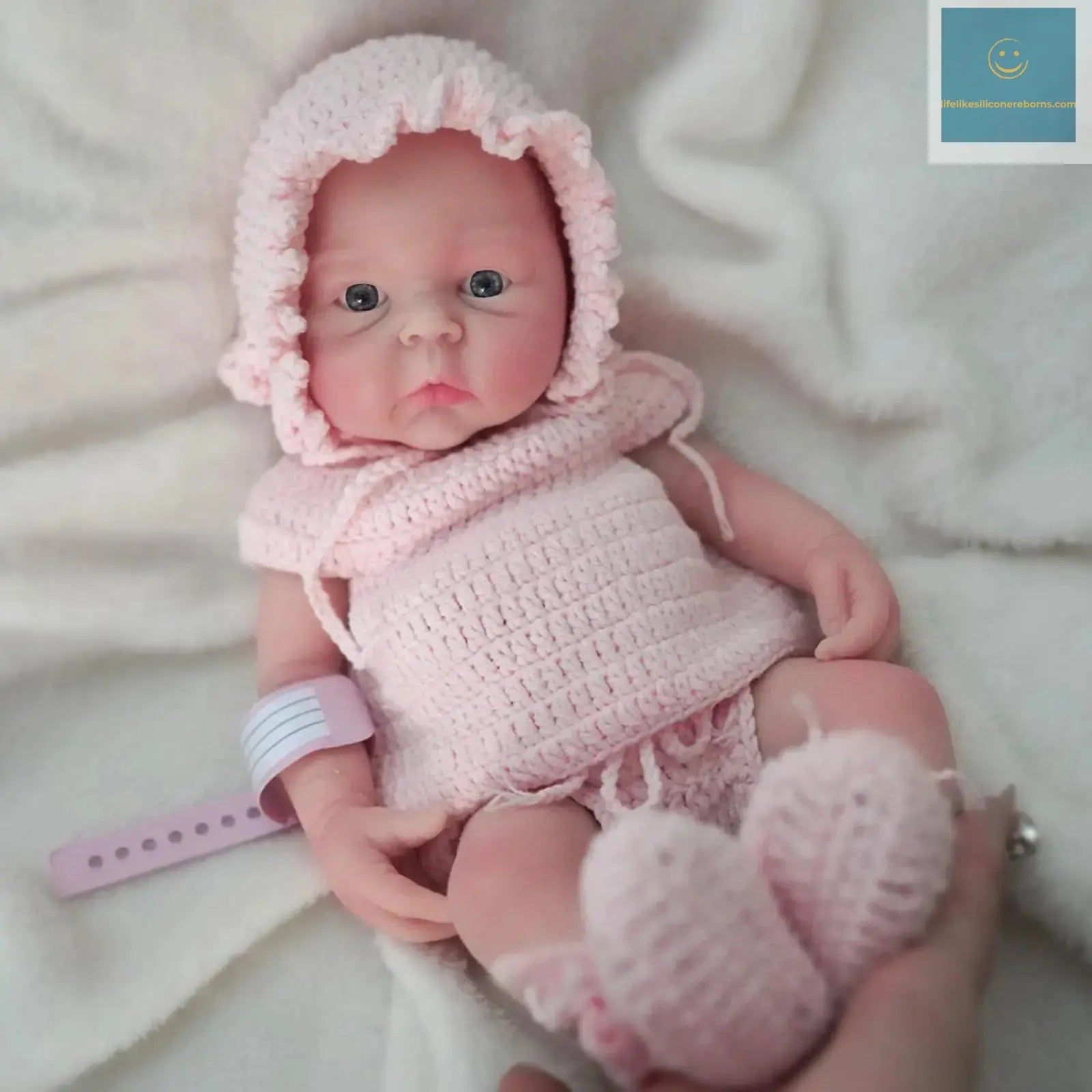 12" Micro Preemie Cute Full Body Soft Silicone Baby Doll Boy Lifelike Reborn Doll Surprise Children Anti-Stress Cuerpo Entero lifelikesiliconereborns.com