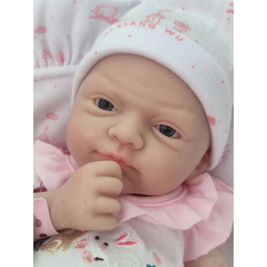 12" Micro Preemie Cute Full Body Soft Silicone Baby Doll Boy Lifelike Reborn Doll Surprise Children Anti-Stress Cuerpo Entero lifelikesiliconereborns.com