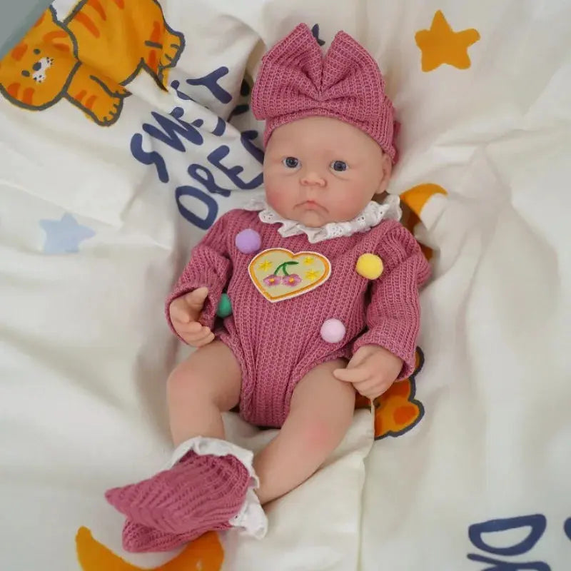 12" Micro Preemie Full Body Silicone  Baby Doll Lifelike Mini Reborn Doll Surprice Children Anti-Stress My Melody Reborn Dolls lifelikesiliconereborns.com
