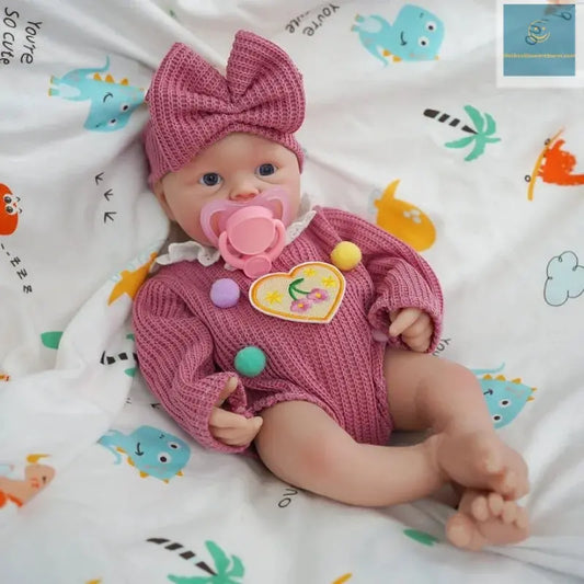 12" Micro Preemie Full Body Silicone  Baby Doll Lifelike Mini Reborn Doll Surprice Children Anti-Stress My Melody Reborn Dolls - lifelikesiliconereborns.com