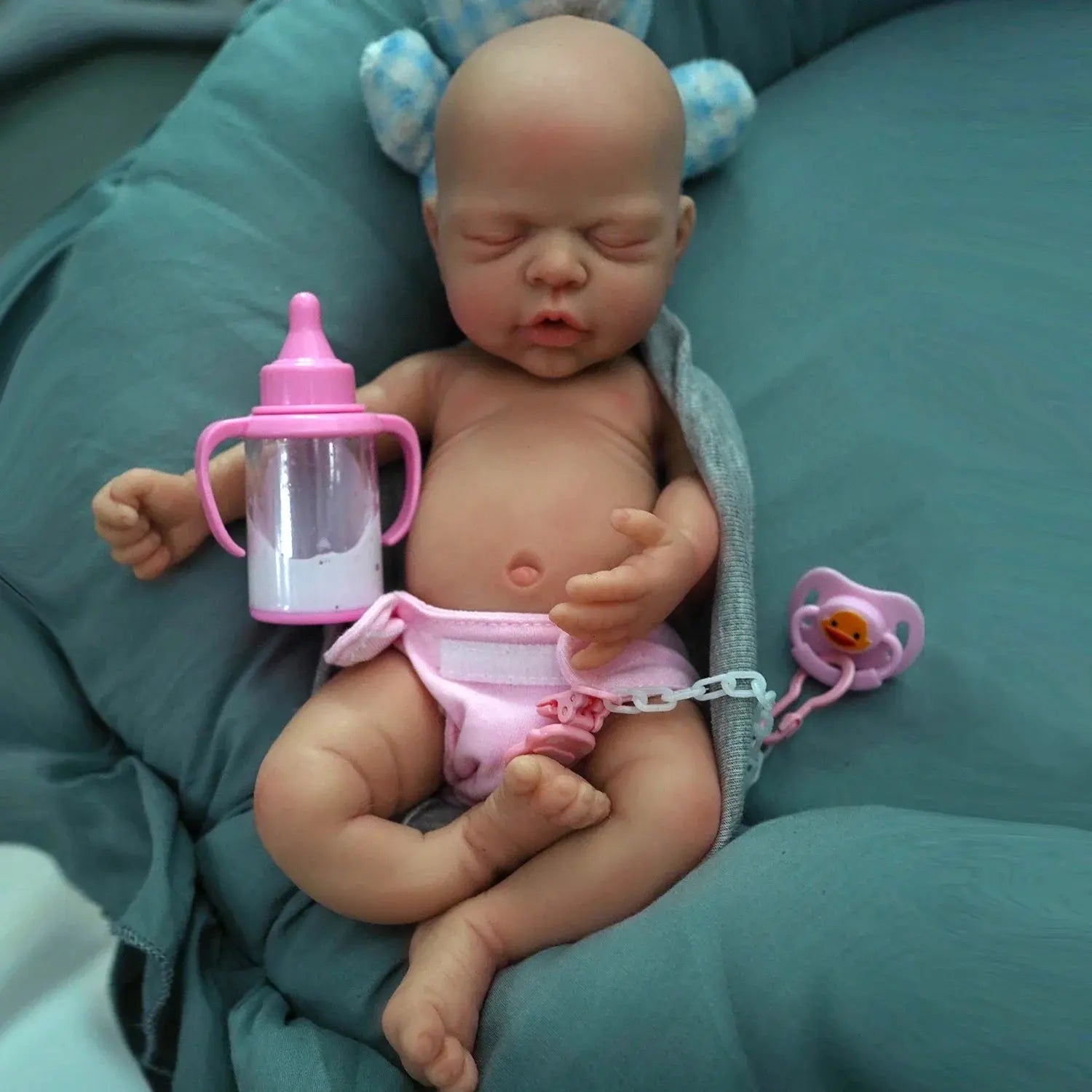 12" Micro Preemie Full Body Silicone Reborn Baby Dolls Realistic-Newborn Baby Dolls Girl That Look Real Sleeping Baby Doll lifelikesiliconereborns.com