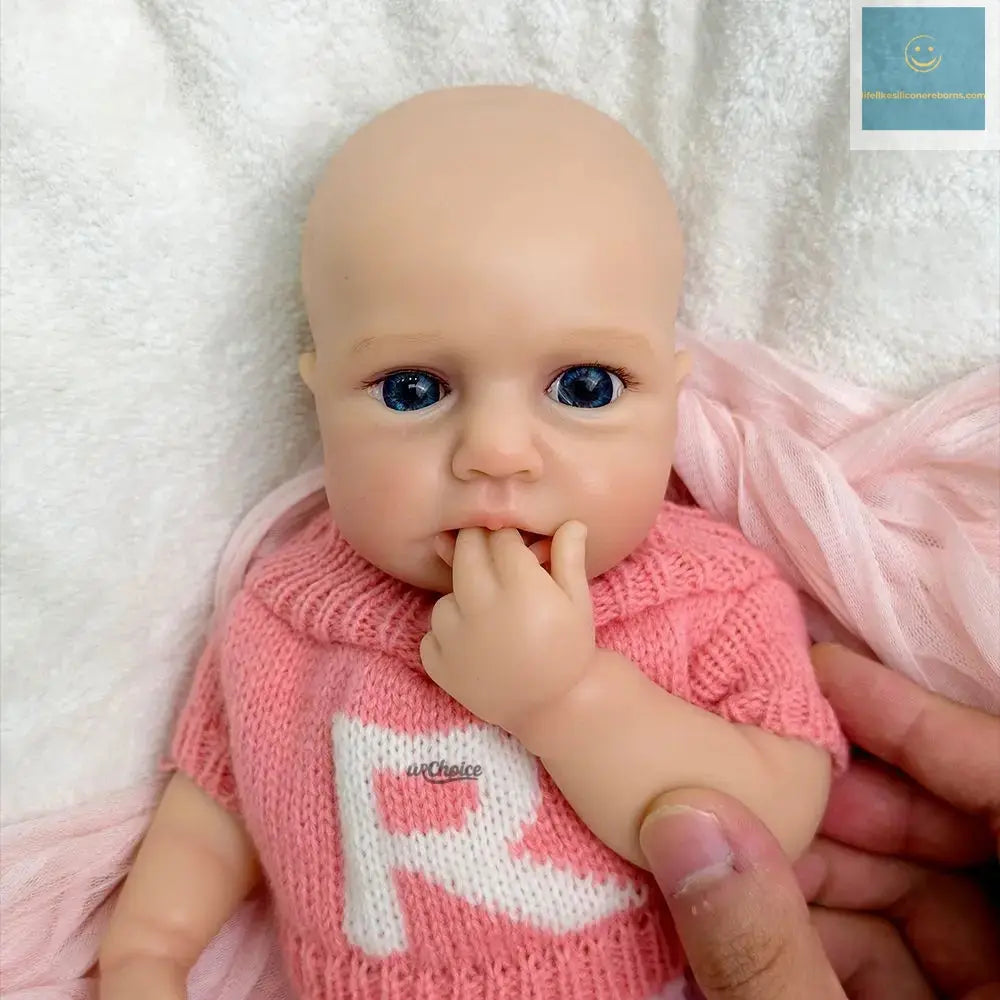12inch Loulou Realistic Silicone Reborn Baby Girl with Soft Washable Body Can Open Mouth for Kids Toy Christmas Gift lifelikesiliconereborns.com