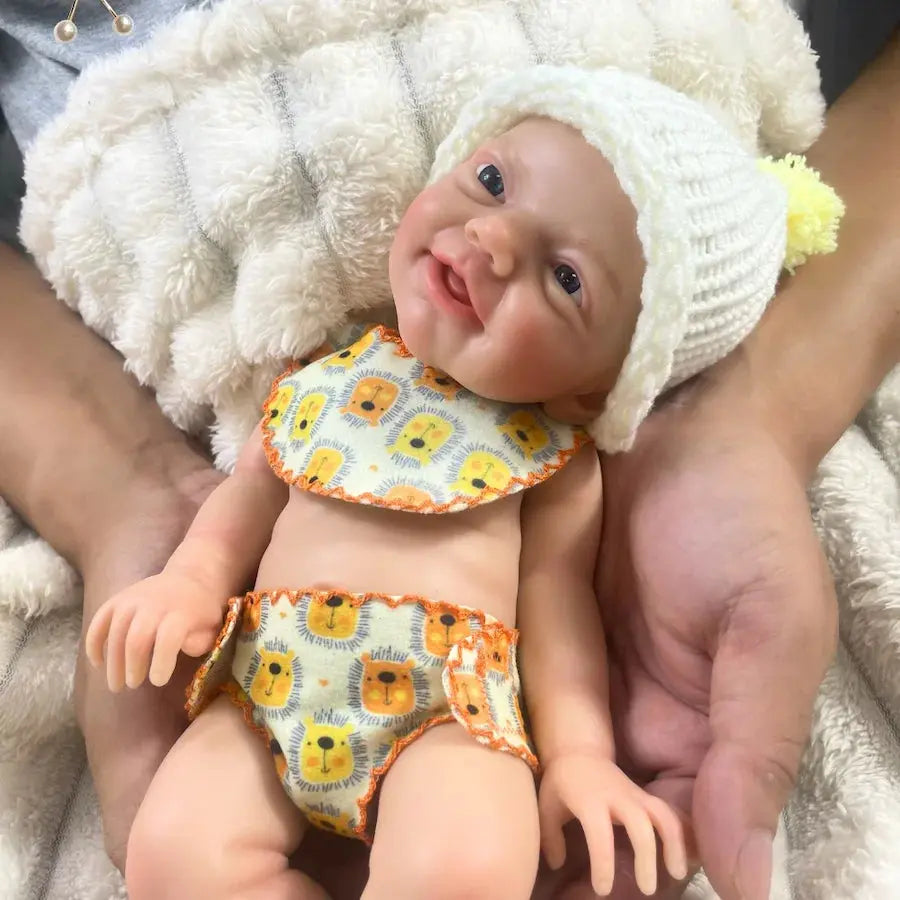 13 Inch Mini Reborn Boy Or Girl Full Silicone Reborn Baby Doll Charlie Washable Body Soft Silicone Doll Birthday Christmas Gift lifelikesiliconereborns.com
