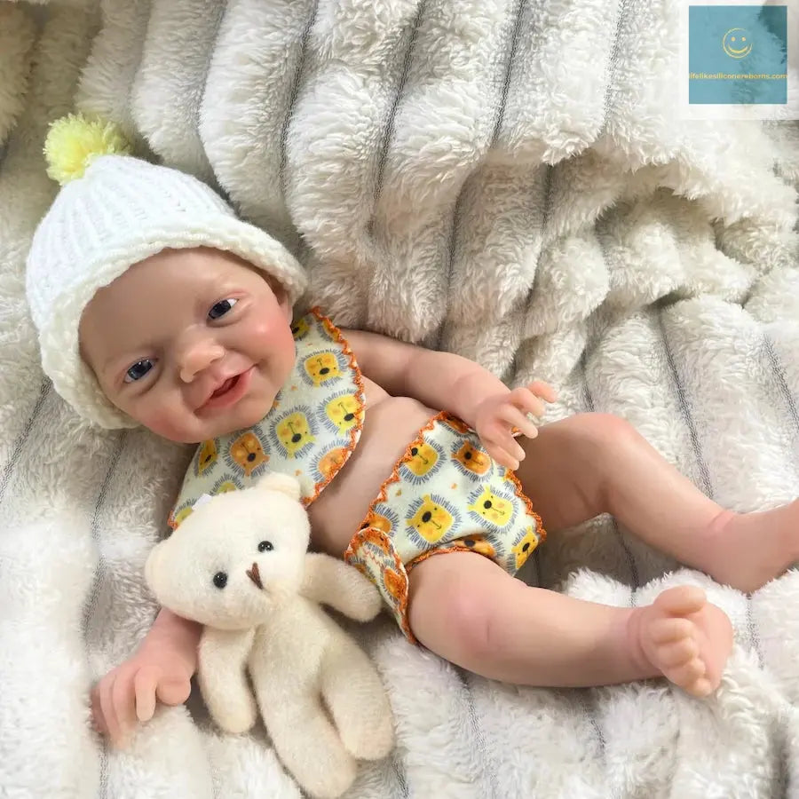 13 Inch Mini Reborn Boy Or Girl Full Silicone Reborn Baby Doll Charlie Washable Body Soft Silicone Doll Birthday Christmas Gift lifelikesiliconereborns.com