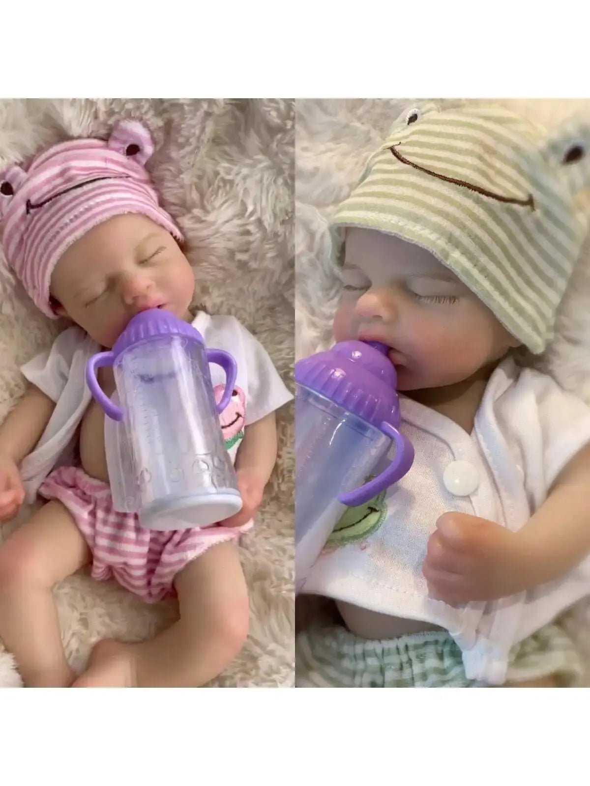 13-Inch Silicone Loulou Reborn Girl Or Boy Baby Handmade with a Soft Touch, Can Open Mouth, Adorable Newborn Bebe Doll lifelikesiliconereborns.com
