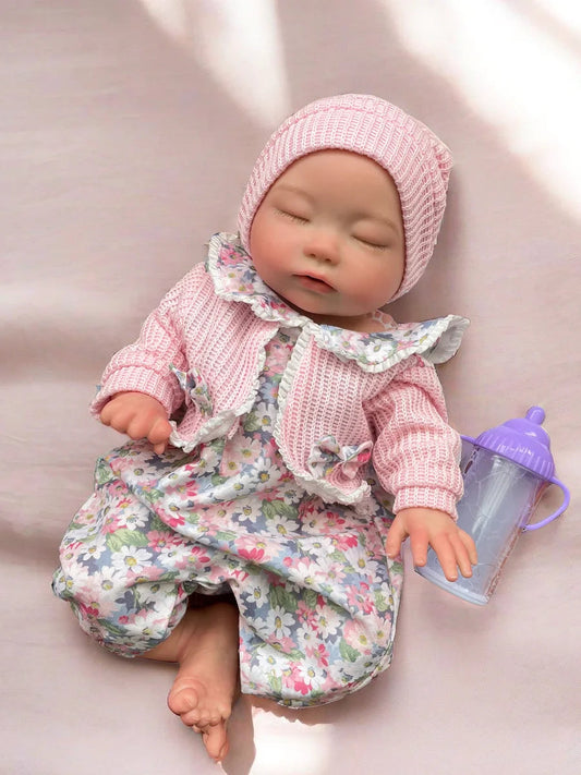 13.7 Inch 35 cm Full Body Soft Silicone Newborn Baby Girl Can Drink And Pee Out Reborn Girl lifelikesiliconereborns.com