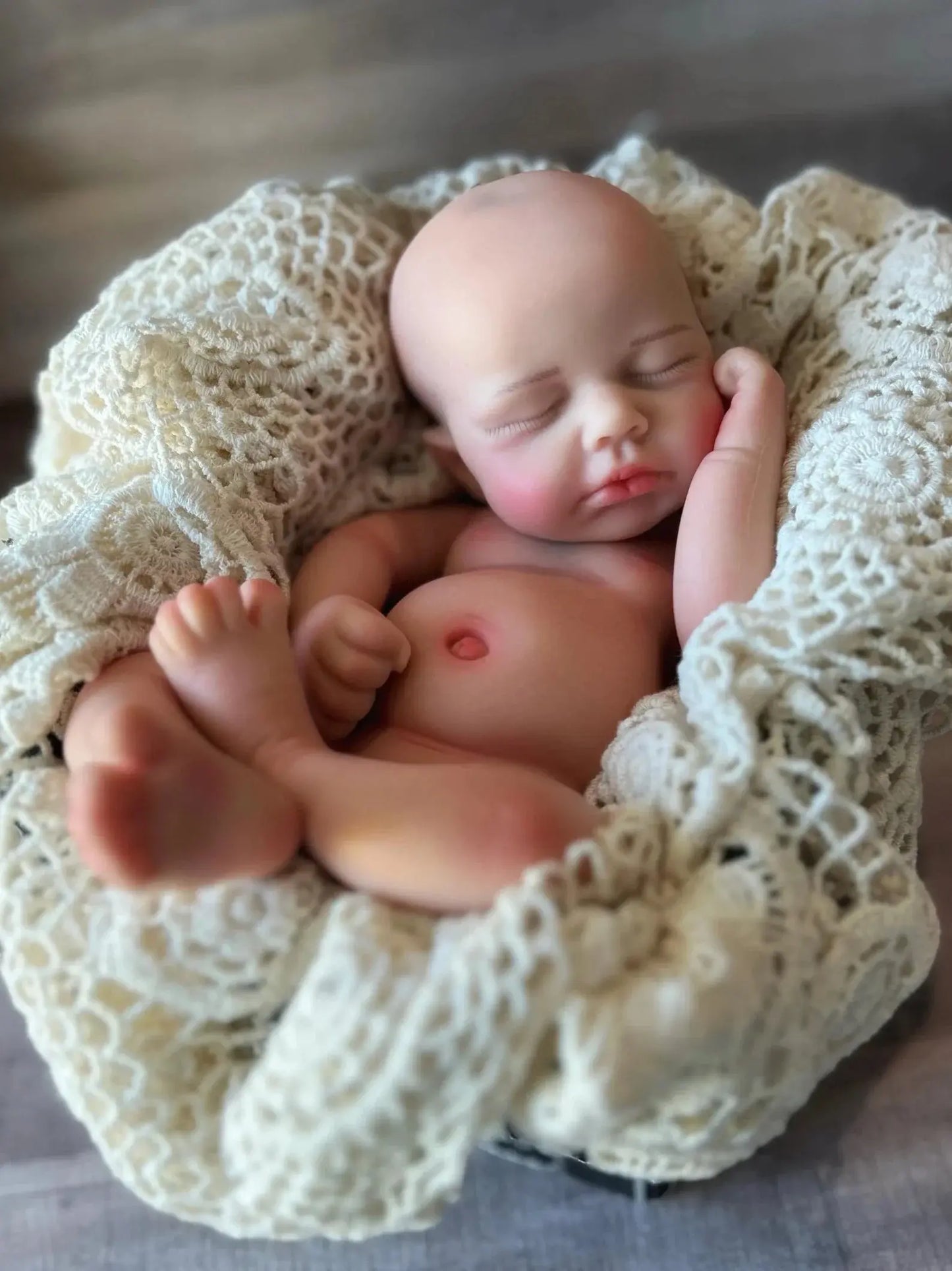 13Inch Can Open Mouth Loulou Silicone Reborn Girl & Boy Doll With Handmade Painted Skin Soft Lifelike Realistic Bebe Reborn Doll lifelikesiliconereborns.com