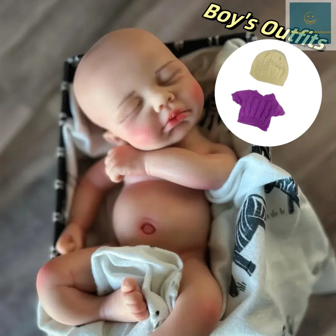 13Inch Can Open Mouth Loulou Silicone Reborn Girl & Boy Doll With Handmade Painted Skin Soft Lifelike Realistic Bebe Reborn Doll lifelikesiliconereborns.com