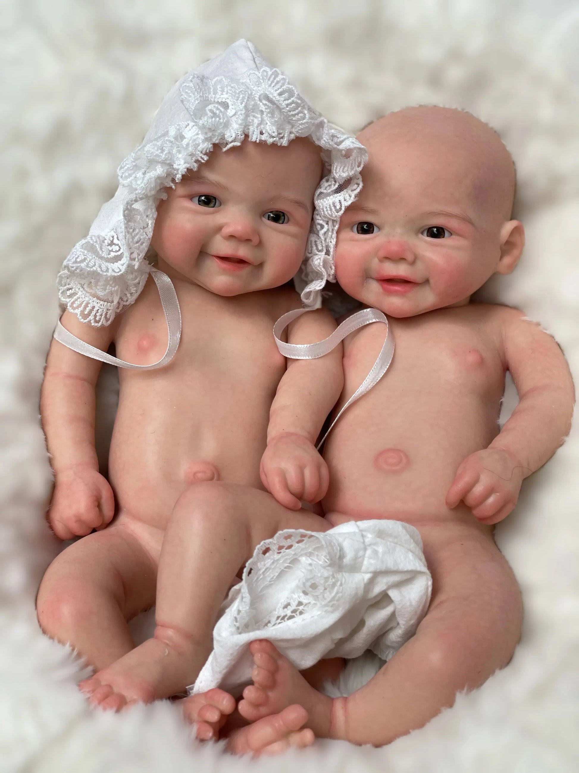 13Inch Vivienne&Elijha All Silicone Reborn Doll Painted/Unpainted Full Body Silicone Newborn Baby Dolls Reborn Corpo De Silicone lifelikesiliconereborns.com
