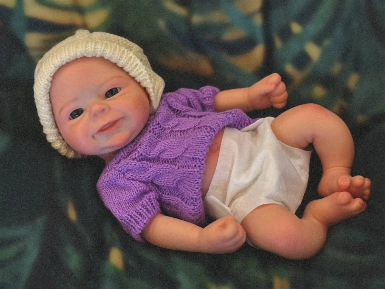 13Inch Waterproof& Can Open Mouth Solid Silicone Bebe Reborn Girl and Boy Handmade Painted Skin Soft Reborn Doll For Kid's Gift lifelikesiliconereborns.com