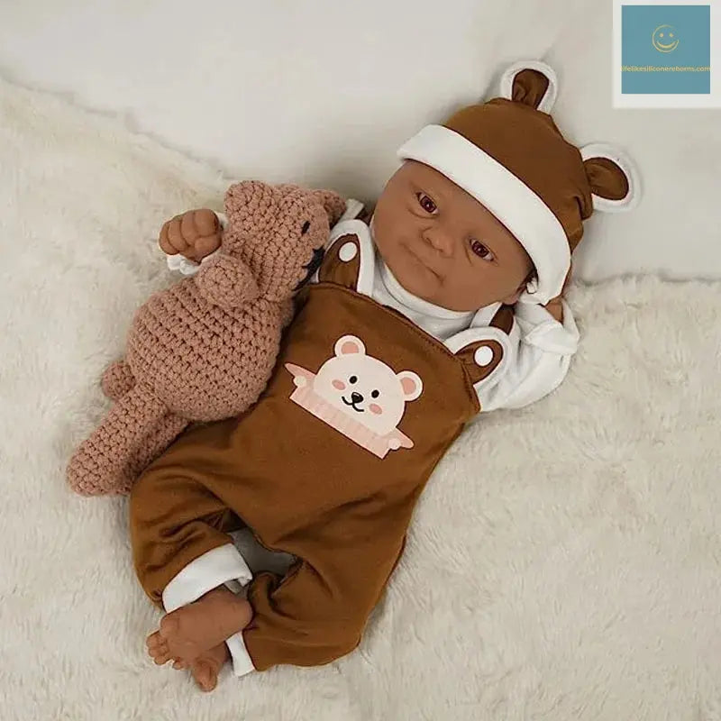 14inch 36Cm Full Body Silicone Black African American Bady Dolls Dolls Soft  Lifelike Baby DIY Blank Toys lifelikesiliconereborns.com