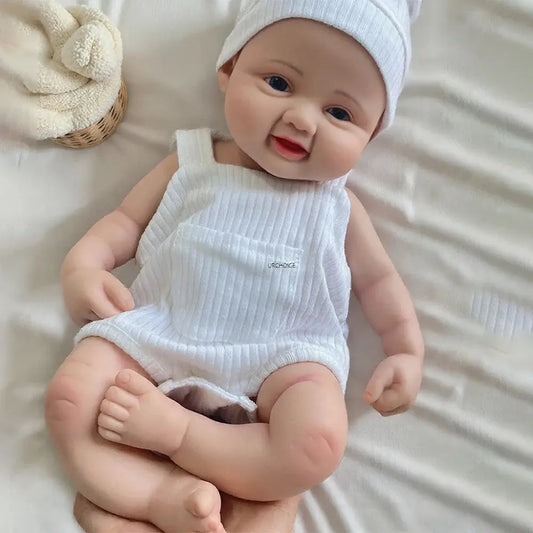 16 Inch Preemie Realistic Silicone Reborn Baby Girl Blue Eyes Soft Newborn 3D Skin Rebirth Doll Kids Toy Birthday Gift lifelikesiliconereborns.com