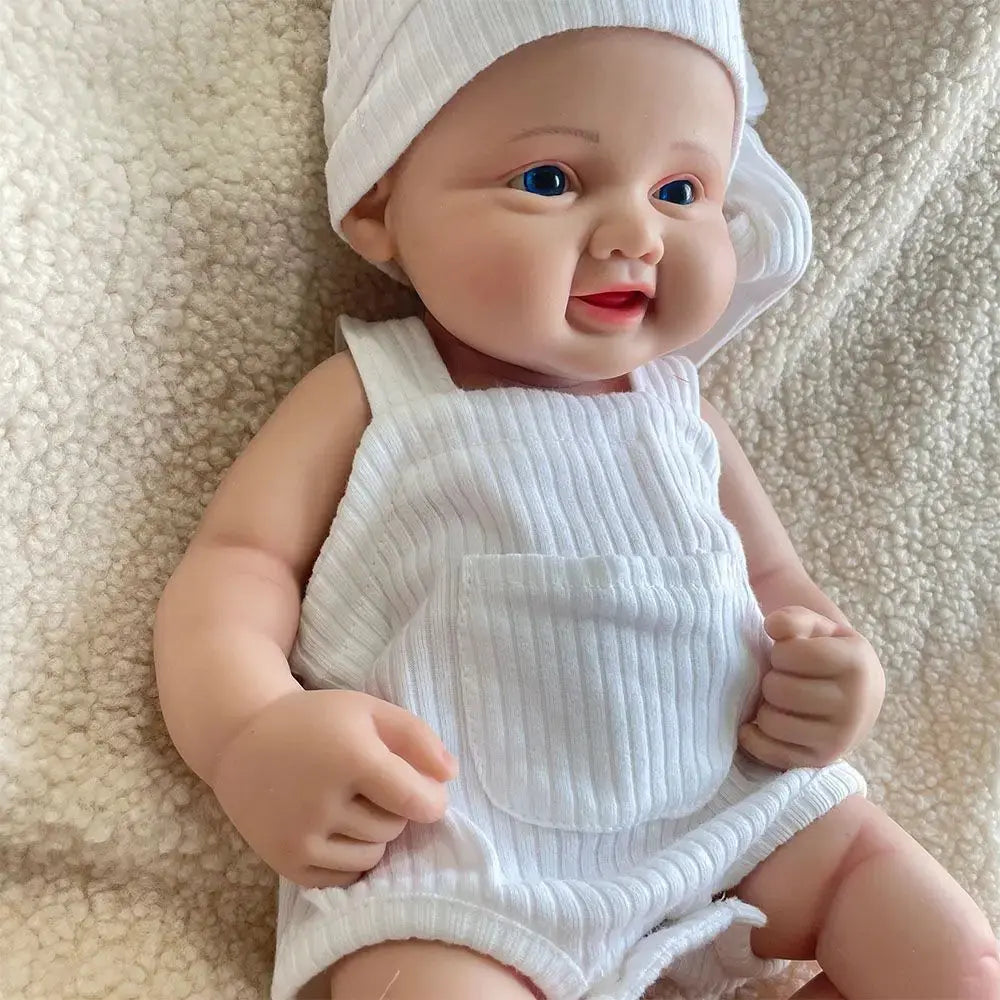 16 Inch Preemie Realistic Silicone Reborn Baby Girl Blue Eyes Soft Newborn 3D Skin Rebirth Doll Kids Toy Birthday Gift lifelikesiliconereborns.com