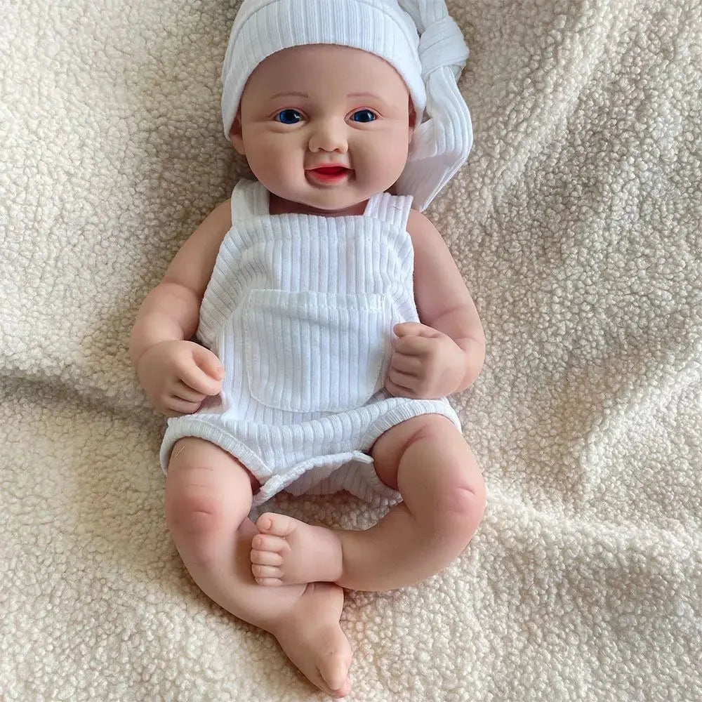 16 Inch Preemie Realistic Silicone Reborn Baby Girl Blue Eyes Soft Newborn 3D Skin Rebirth Doll Kids Toy Birthday Gift lifelikesiliconereborns.com