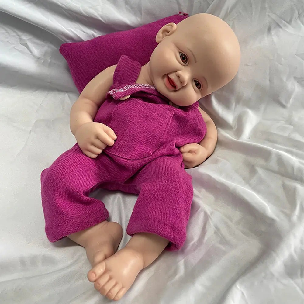 16Inch Preemy Girl 100% Soild Platinum Silicone Reborn Baby Doll Soft Waterproof Newborn Companion Collector Toys Gift lifelikesiliconereborns.com