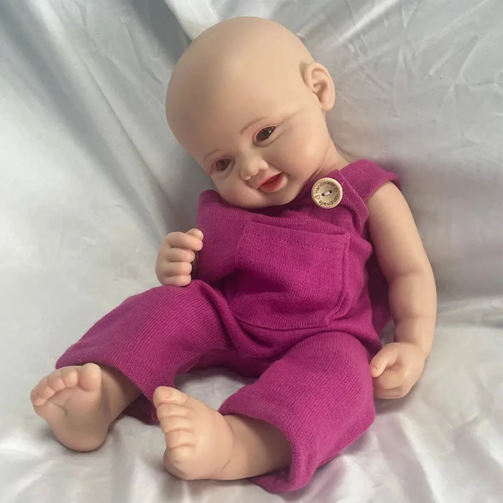 16Inch Preemy Girl 100% Soild Platinum Silicone Reborn Baby Doll Soft Waterproof Newborn Companion Collector Toys Gift lifelikesiliconereborns.com