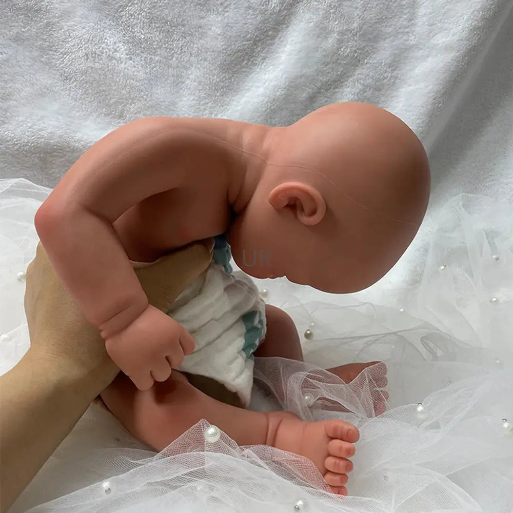 16" Cuddly Full Body Platinum Silicone Reborn Baby Girl Handmade Artist Paint Soft Washable Rebirth Doll Christmas Gift lifelikesiliconereborns.com