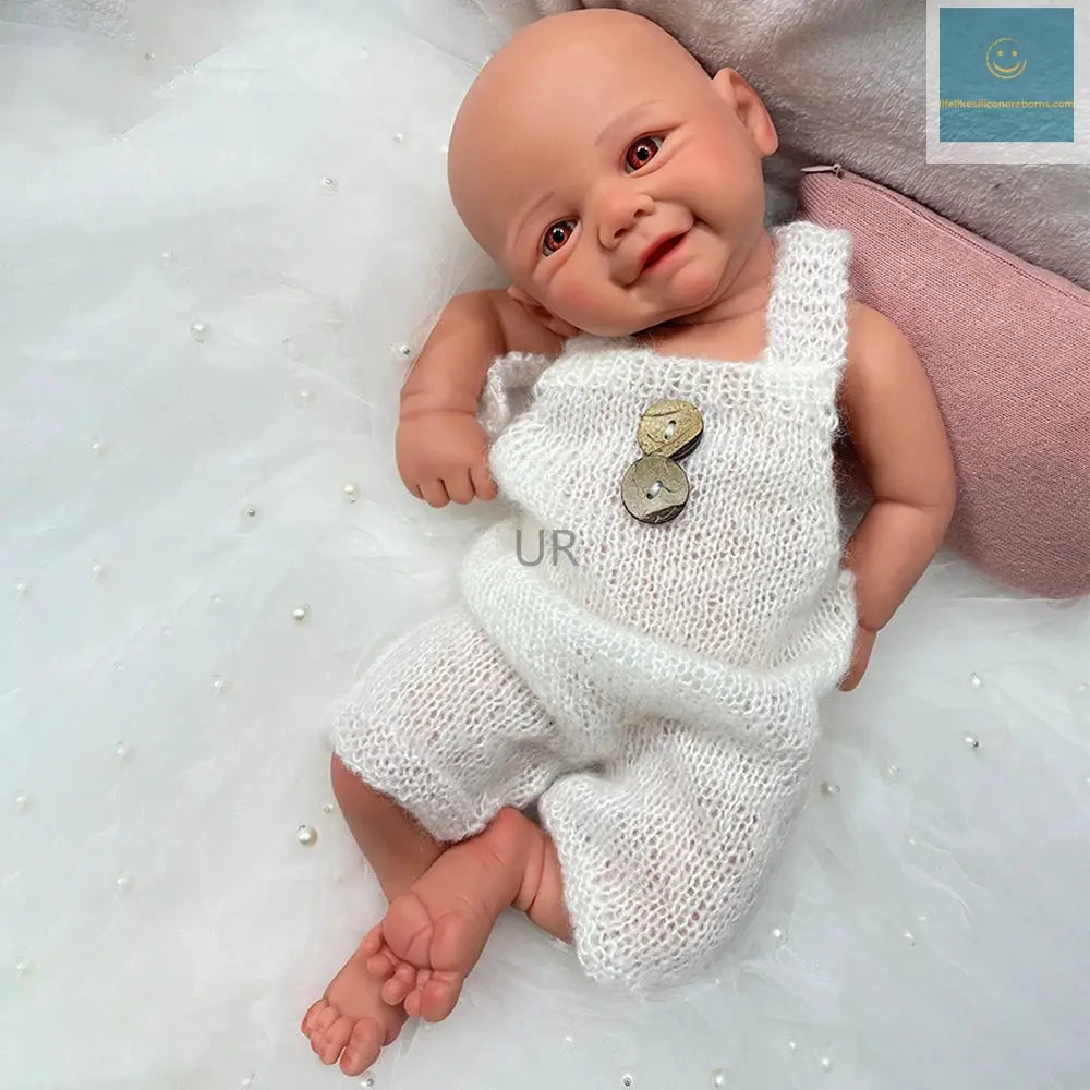 16" Cuddly Full Body Platinum Silicone Reborn Baby Girl Handmade Artist Paint Soft Washable Rebirth Doll Christmas Gift lifelikesiliconereborns.com
