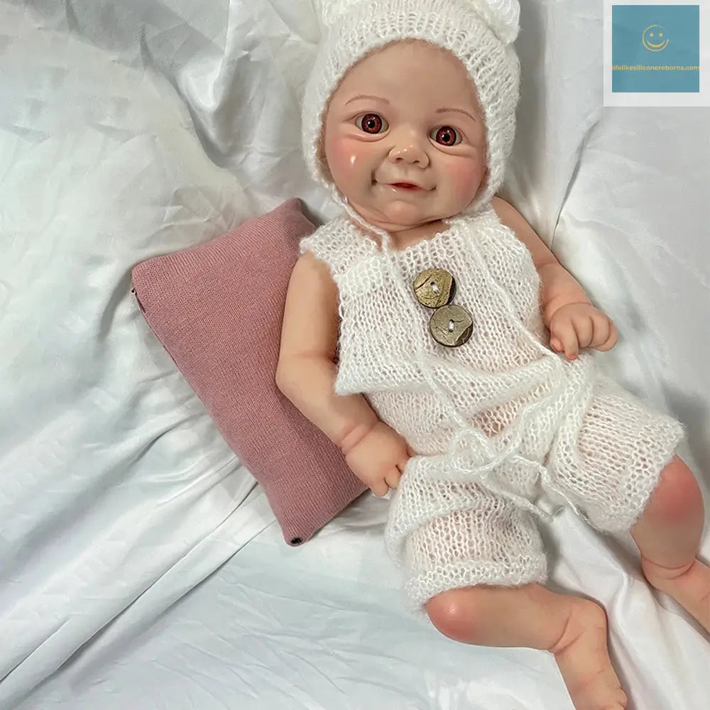 16" Cuddly Full Body Platinum Silicone Reborn Baby Girl Handmade Artist Paint Soft Washable Rebirth Doll Christmas Gift lifelikesiliconereborns.com