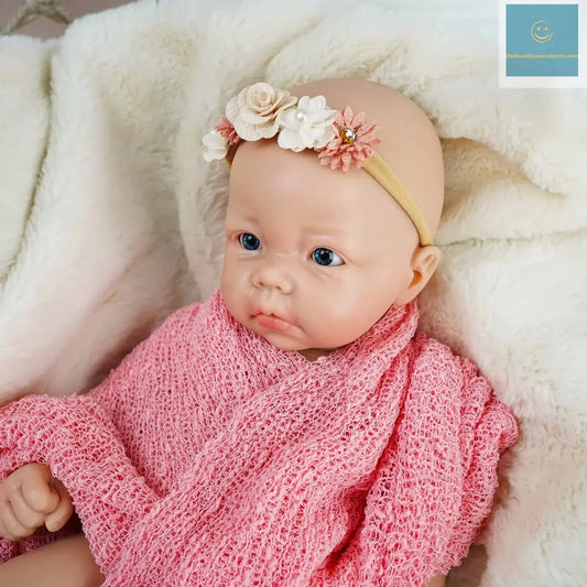17 Inch Full Platinum Silicone Reborn Baby Doll Jerry Girl Realistic Newborn Baby Doll Open Eyes Real Life Bebe Dolls lifelikesiliconereborns.com