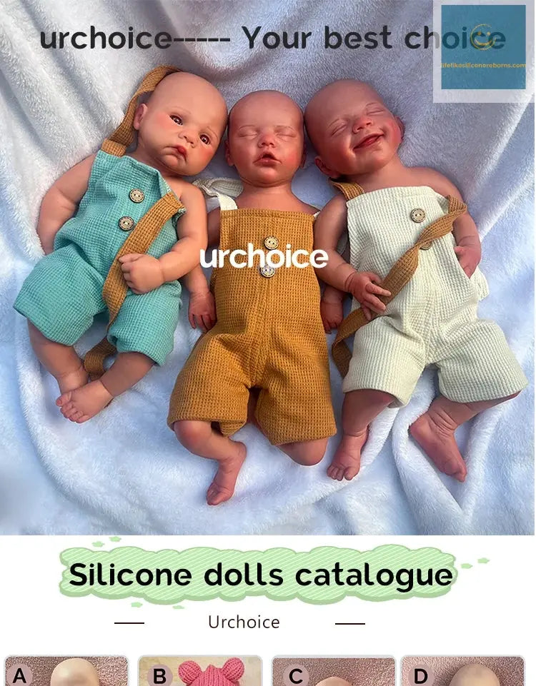 17-Inch Full Solid Platinum Silicone Reborn Baby Doll Lifelike Washable Girl Doll with Realistic Eyes 1:1 Size Weight Vivienne lifelikesiliconereborns.com