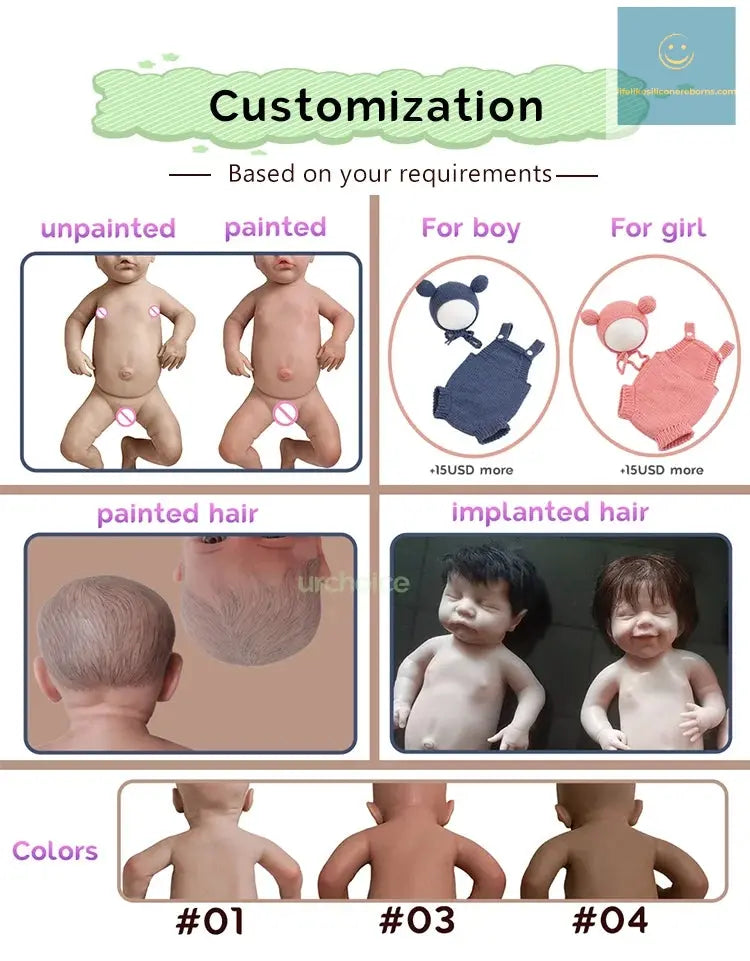17-Inch Full Solid Platinum Silicone Reborn Baby Doll Lifelike Washable Girl Doll with Realistic Eyes 1:1 Size Weight Vivienne lifelikesiliconereborns.com