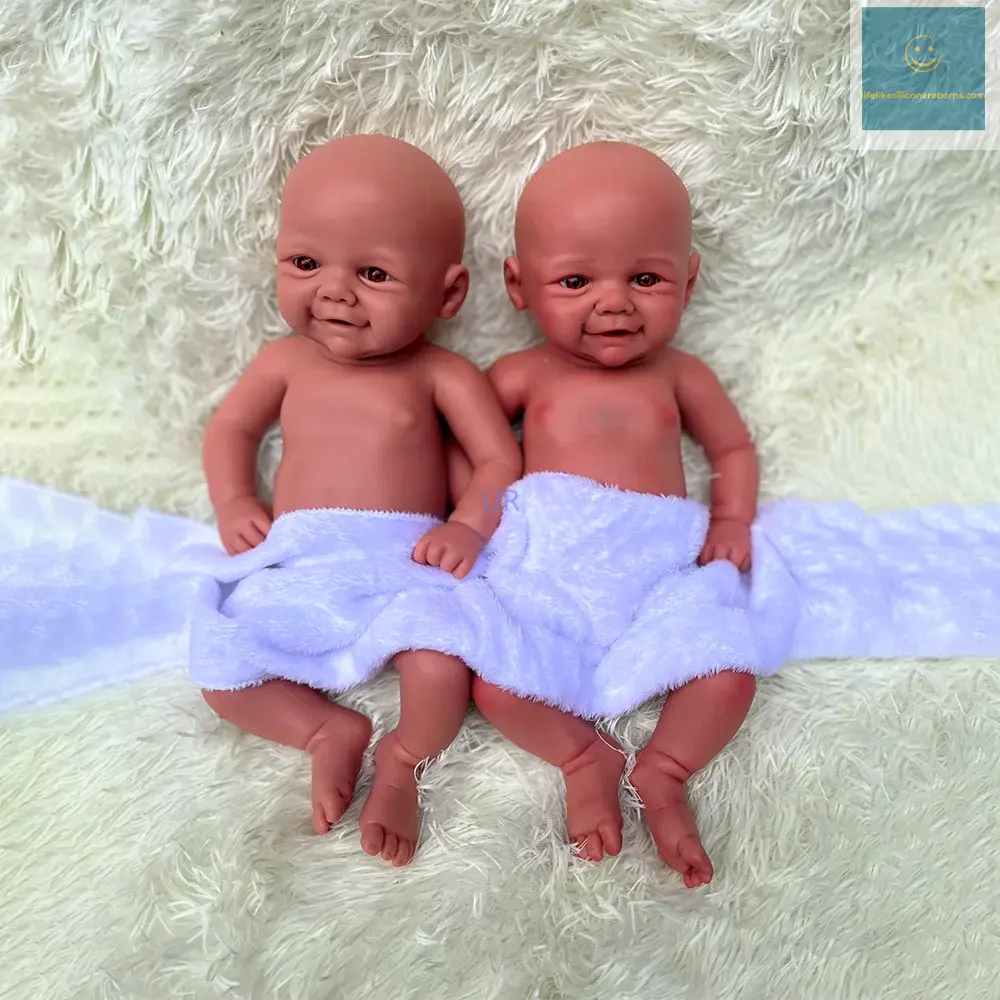 17 Inch Silicone Body Reborn Baby Doll Waterproof Hand-Made 3D Mould Beautiful Smile Girl Toy For Children Festival Gift Cute lifelikesiliconereborns.com