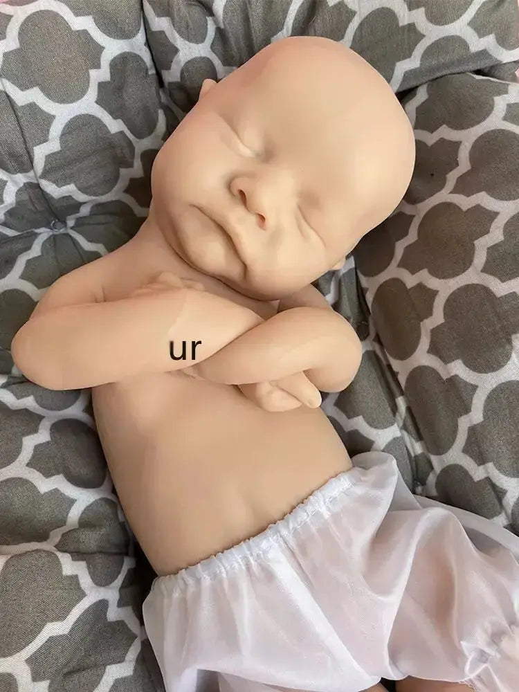17 Inch Strechable Super Soft Marshmallow Platinum Silicone Reborn Baby Doll Diy Unpainted Painted Spainish Boy Artificial lifelikesiliconereborns.com