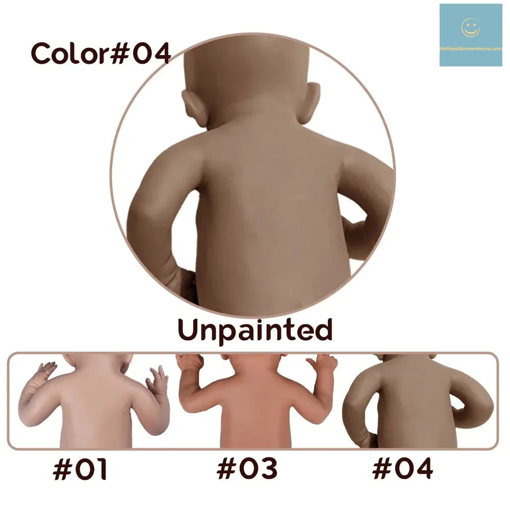 17 Inch Strechable Super Soft Marshmallow Platinum Silicone Reborn Baby Doll Diy Unpainted Painted Spainish Boy Artificial lifelikesiliconereborns.com